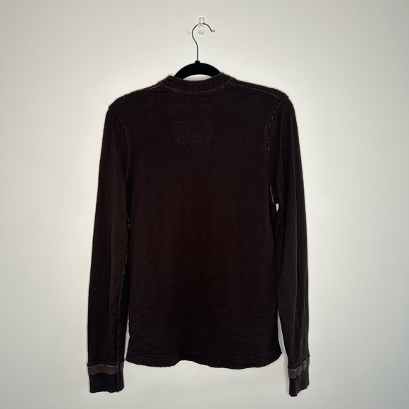 Vintage Ezra Fitch Size Small Long Sleeve Henley Shirt - Picture 2 of 2